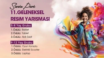 Sanko Park'ta, 23 Nisan'a özel ödüllü resim yarışması 