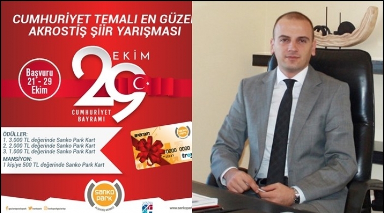 Sanko Park'ta 'Cumhuriyet Bayramı Şiir Yarışması'