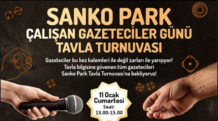 Sanko Park'ta &ouml;d&uuml;ll&uuml; tavla turnuvası