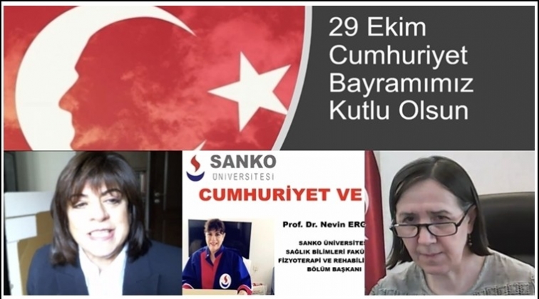 Sanko &Uuml;niversitesi'nde online kutlama...