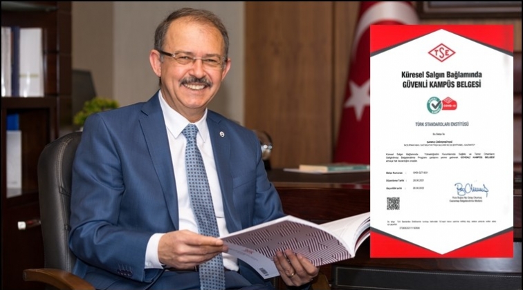 Sanko &Uuml;niversitesi'ne G&uuml;venli Kamp&uuml;s Belgesi