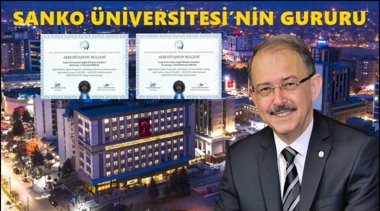 Sanko &Uuml;niversitesi&rsquo;nin haklı gururu...