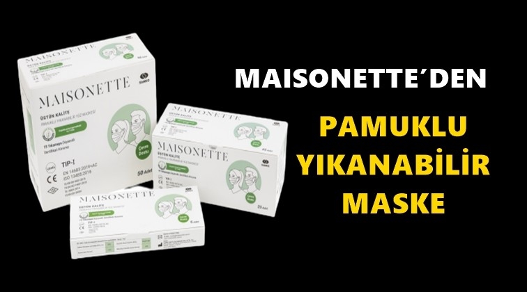 Sanko'dan pamuklu yıkanabilir y&uuml;z maskesi