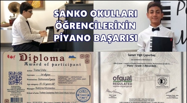 Sankolu &ouml;ğrencilerin piyano başarısı...