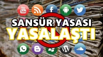 Sans&uuml;r Yasası Meclis'ten ge&ccedil;erek yasalaştı...
