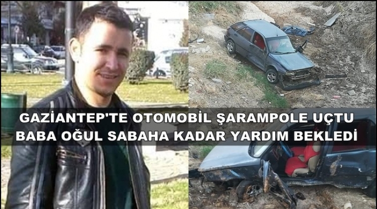 Şarampole u&ccedil;tular sabaha kadar yardım beklediler!