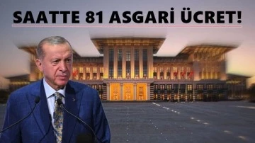 Saray’ın harcaması saatte 81 asgari ücreti buldu!
