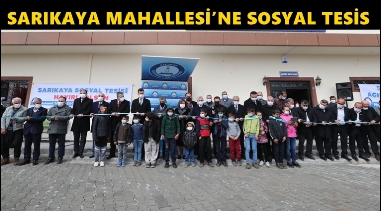 Sarıkaya Mahallesi'ne sosyal tesis