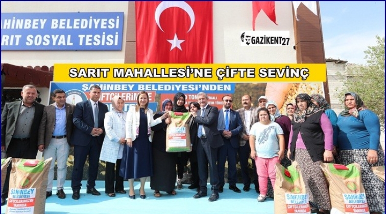 Sarıt Mahallesi&rsquo;nde tohum dağıtımı