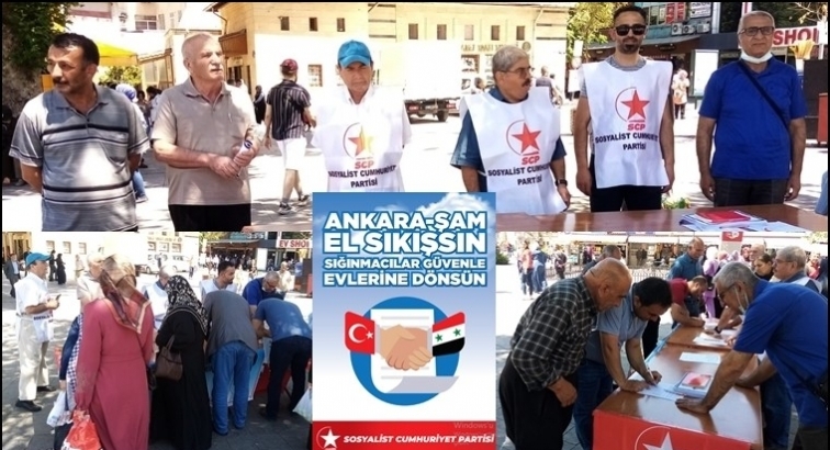 SCP'den 'Ankara&ndash;Şam el sıkışsın' kampanyası