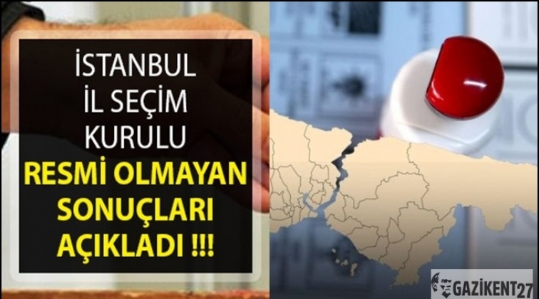 Seçim Kurulu resmi olmayan sonuçları açıkladı