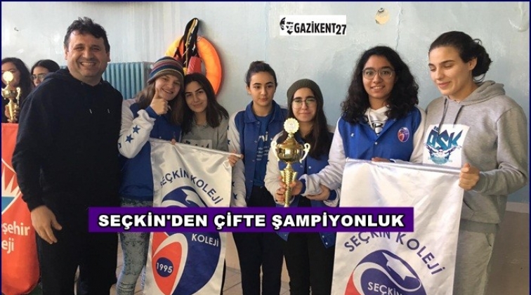 Seçkin Koleji bayan ve erkek yüzme takımı il şampiyonu