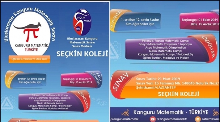 Seçkin Koleji Kanguru Sınavına ev sahipliği yapıyor