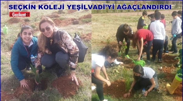 Seçkin Koleji, Yeşilvadi Parkı'na ağaç dikti