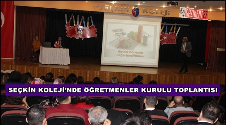 Seçkin Koleji’nde ”Öğretmenler Kurulu” toplantısı