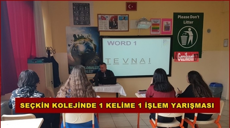 Seçkin'de 1 kelime ve 1 işlem yarışması