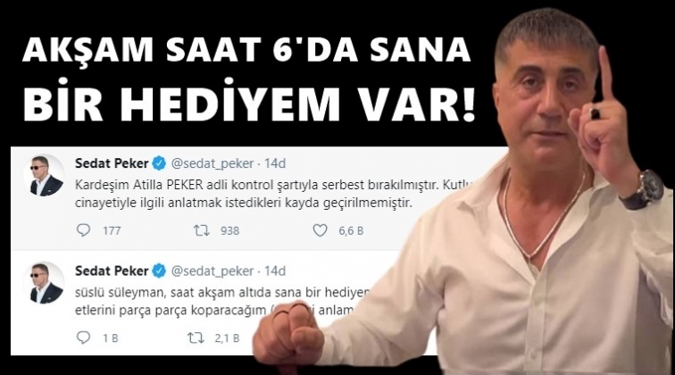 Sedat Peker bug&uuml;n i&ccedil;in saat verdi!