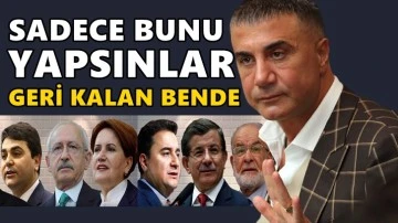Sedat Peker'den muhalefete sitem ve &ccedil;ağrı...