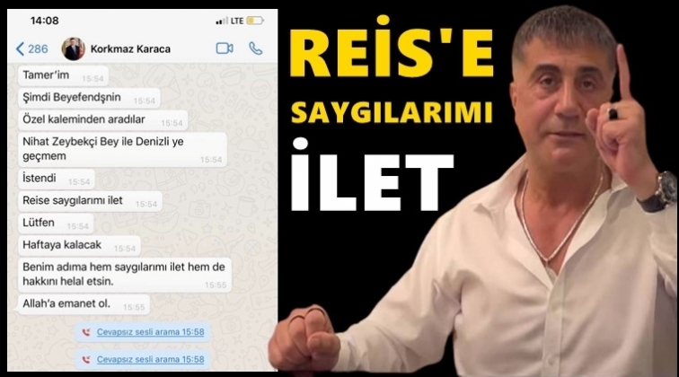 Sedat Peker, Korkmaz Karaca g&ouml;r&uuml;şmesini paylaştı!