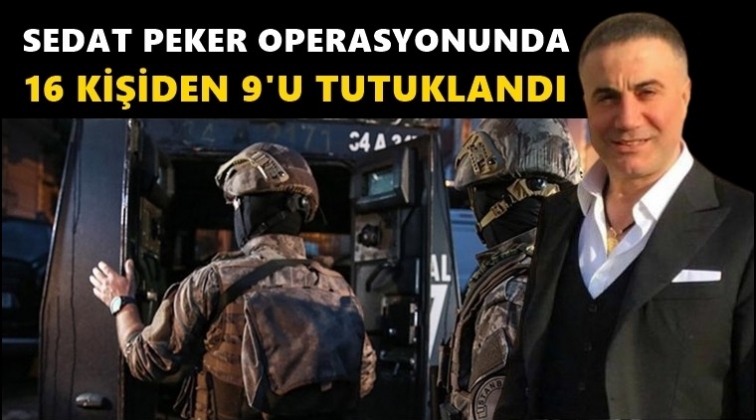 Sedat Peker operasyonunda 9 tutuklama!