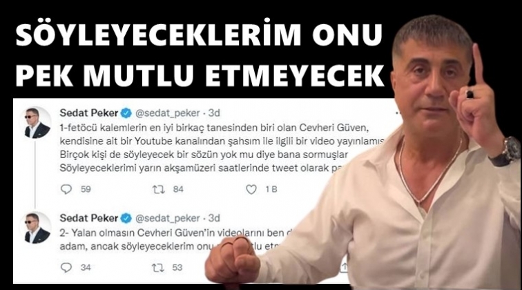 Sedat Peker: S&ouml;yleyeceklerim onu mutlu etmeyecek!