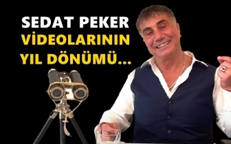 Sedat Peker videolarının yıl d&ouml;n&uuml;m&uuml;...