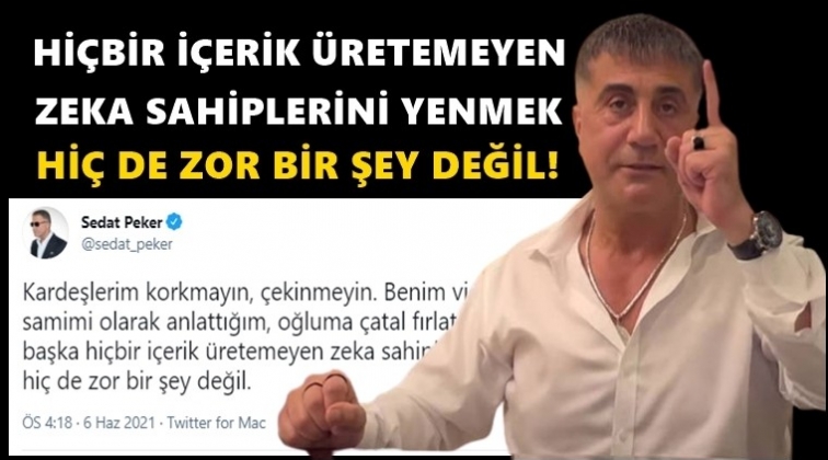 Sedat Peker, yandaş medyaya seslendi...