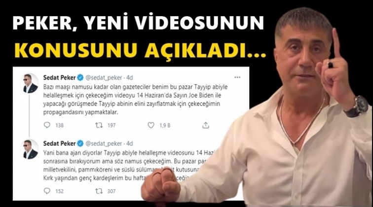 Sedat Peker yeni videosunu açıkladı...