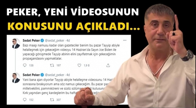 Sedat Peker yeni videosunu a&ccedil;ıkladı...