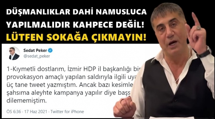 Sedat Peker'den flaş HDP saldırısı açıklaması!..