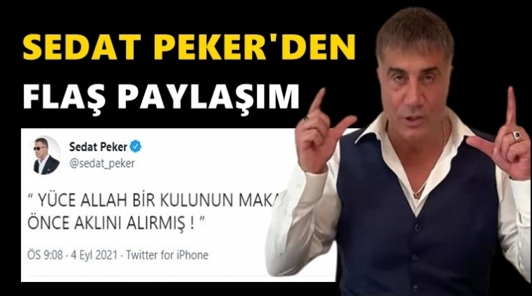 Sedat Peker'den flaş paylaşım!