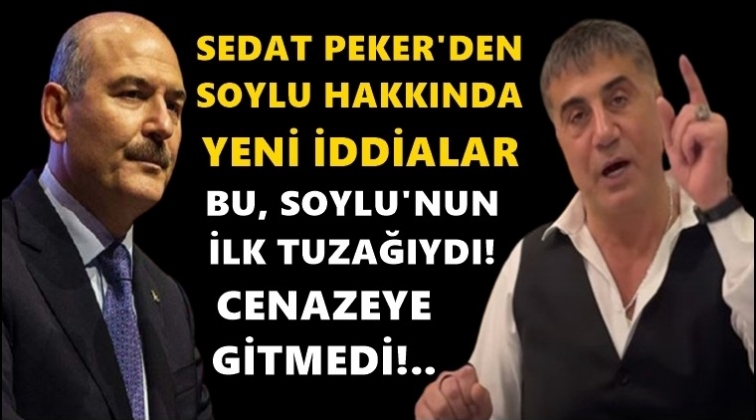 Sedat Peker'den Soylu hakkında yeni iddialar!