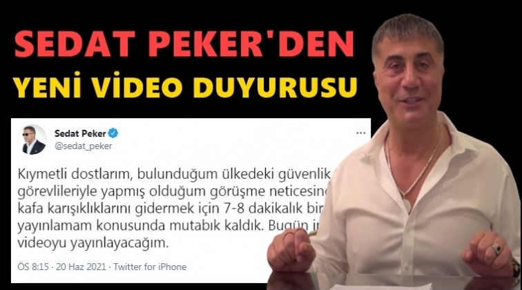 Sedat Peker'den yeni video duyurusu...