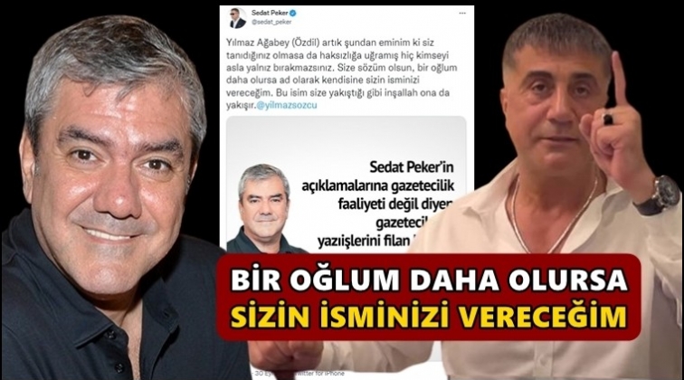 Sedat Peker'den Yılmaz &Ouml;zdil'e: Size s&ouml;z&uuml;m olsun...