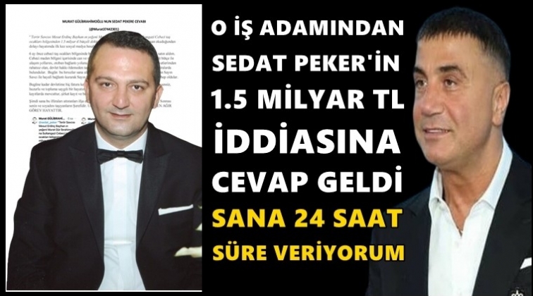 Sedat Peker'e 24 saat s&uuml;re verdi!..