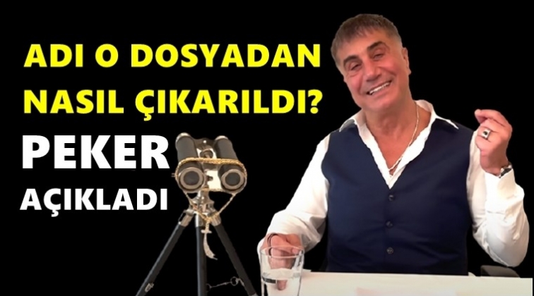 Sedat Peker'in adı dosyadan nasıl &ccedil;ıkarıldı?