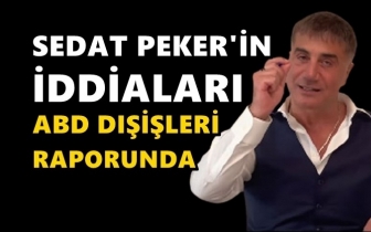Sedat Peker'in iddiaları ABD raporunda!