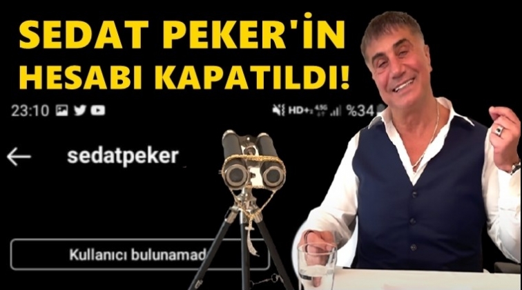 Sedat Peker'in Instagram hesabı kapatıldı!