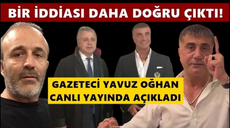 Sedat Peker'in&nbsp;o iddiası da doğru &ccedil;ıktı!