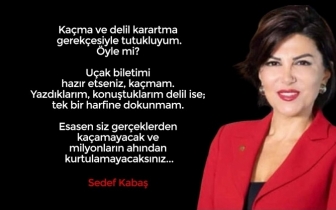 Sedef Kabaş'tan a&ccedil;ıklama...