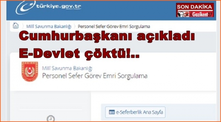 Seferberlikten sonra, E-Devlet çöktü!