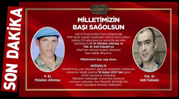 Şehidin var Gaziantep!..