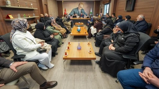 Şehit aileleri ve gazilerden Umut Yılmaz&rsquo;a ziyaret 