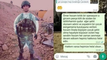 Şehit Enes &Ouml;zg&uuml;l'&uuml;n vasiyeti y&uuml;rek dağladı...