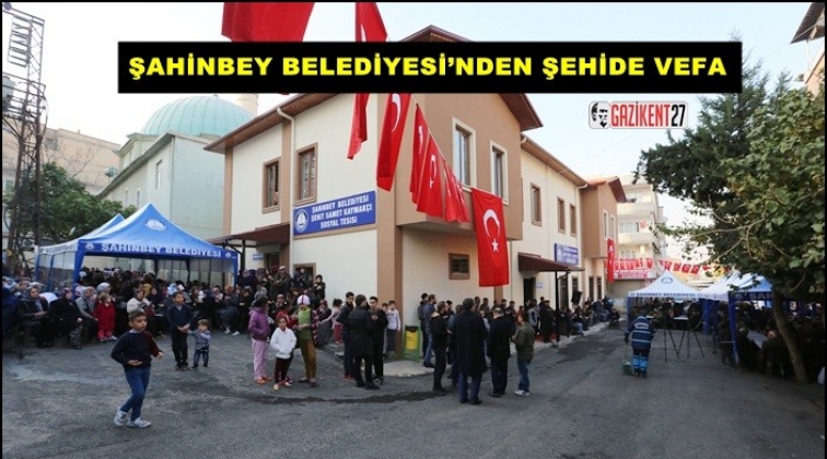 Şehit kaymak&ccedil;ının ismi sosyal tesise verildi