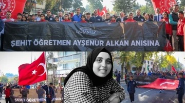 Şehit öğretmen Ayşenur Alkan’ın anısına Halk Yürüyüşü