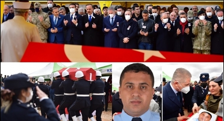 Şehit polis son yolculuğuna uğurlandı...