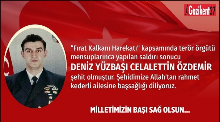 Şehit y&uuml;zbaşının naaşı Gaziantep'ten uğurlanacak