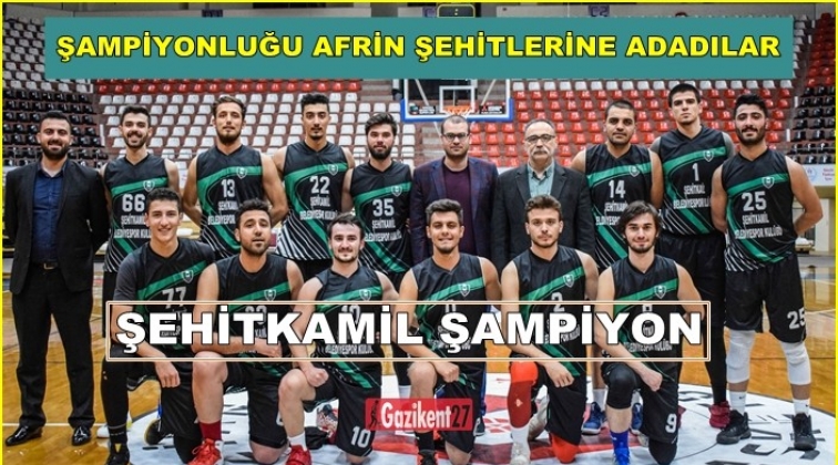 Şehitkamil Belediye Spor Kulübü şampiyon