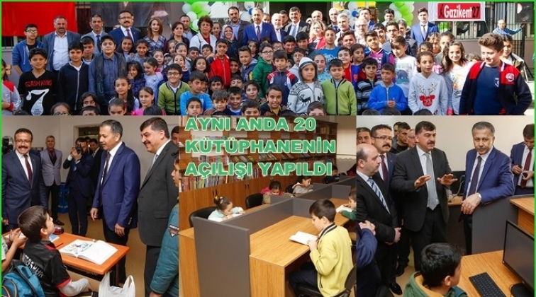 Şehitkamil 'de 20 k&uuml;t&uuml;phanenin a&ccedil;ılışı yapıldı